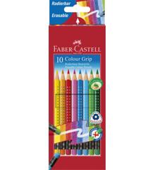 Faber-Castell - Colour pencils erasable Grip set (10 pcs) (116613)
