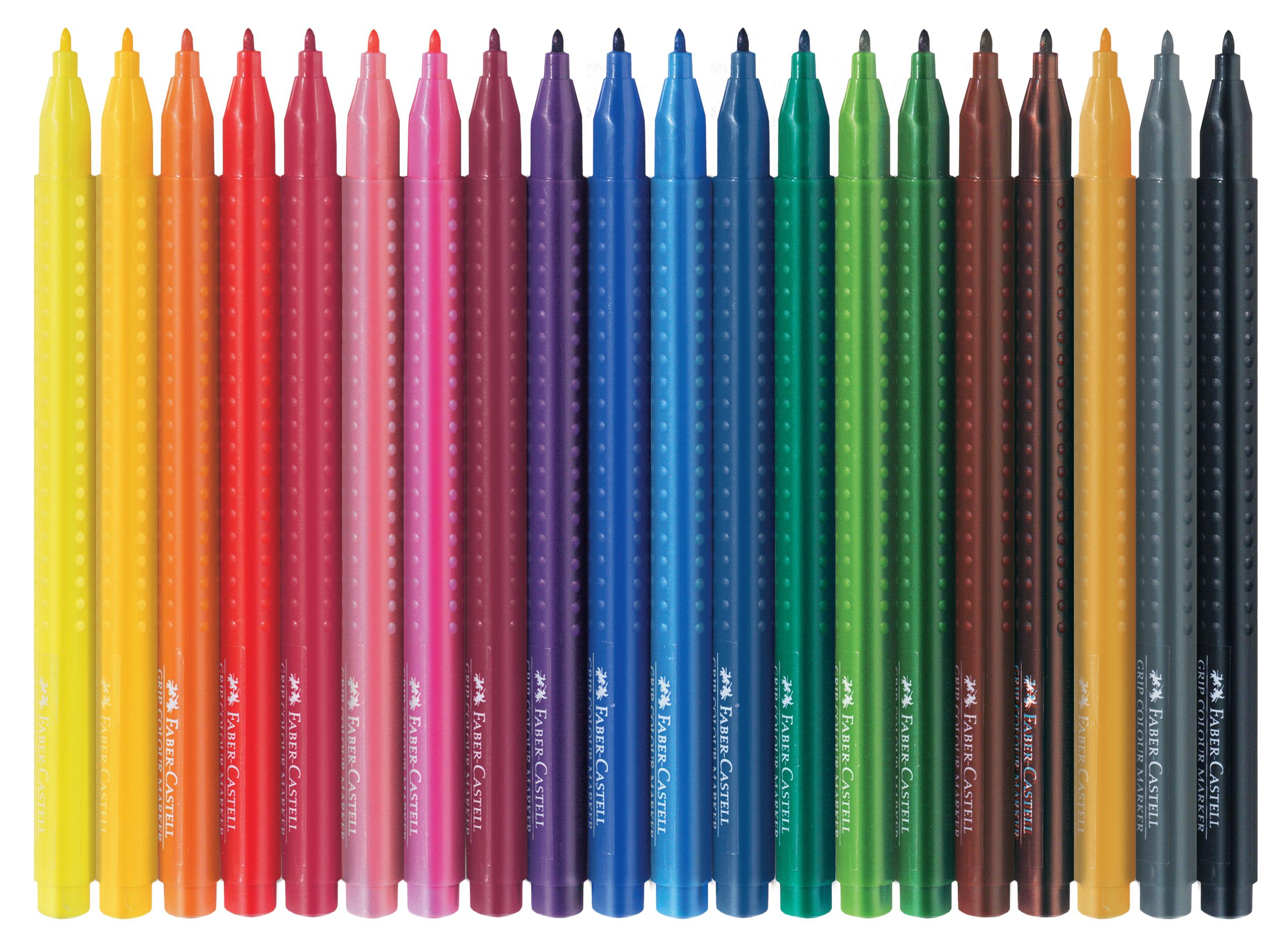 Faber-Castell - Fibre-tip pens Grip Colour Marker set (20 pcs) (155320) thumbnail-3