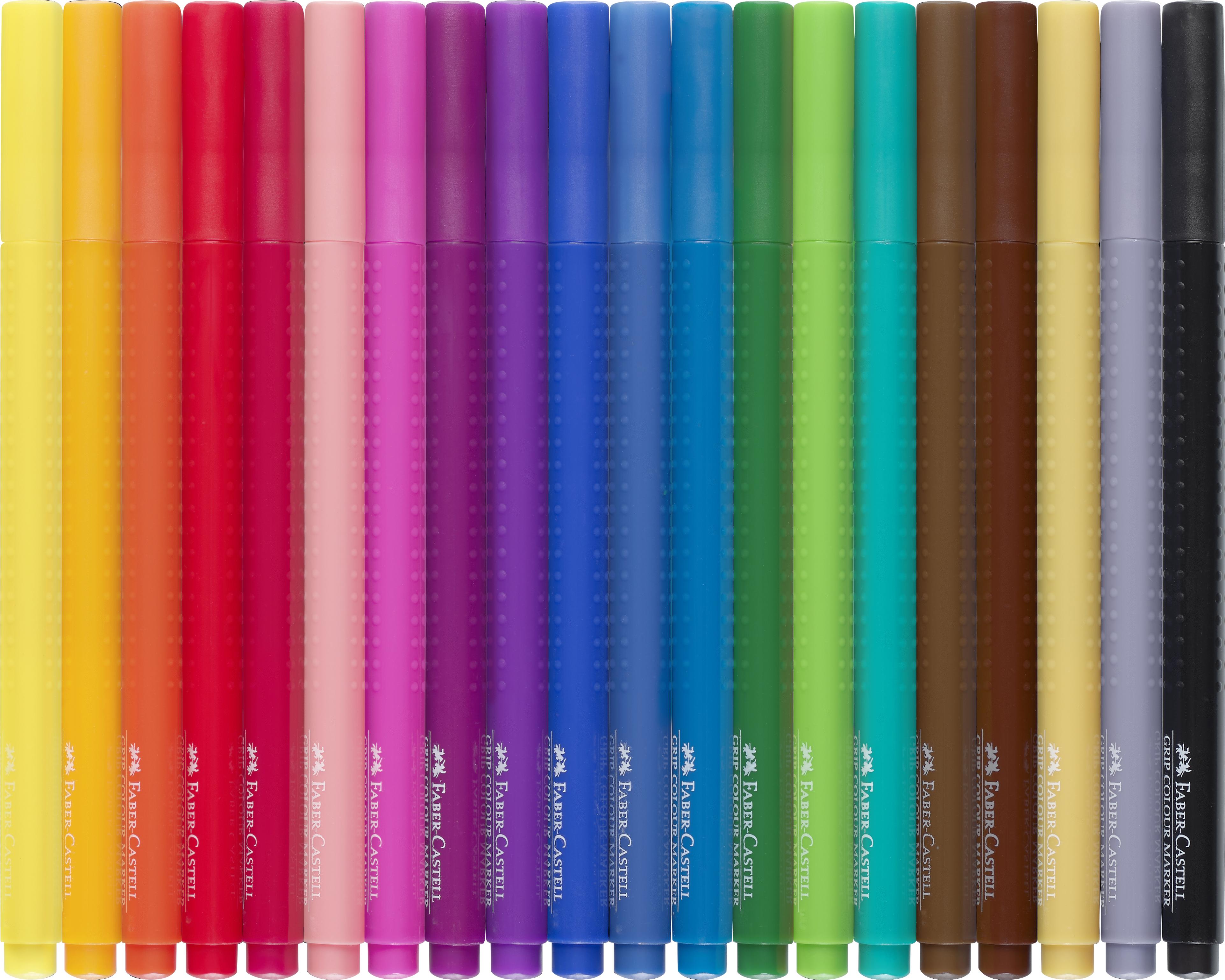 Faber-Castell - Fibre-tip pens Grip Colour Marker set (20 pcs) (155320) thumbnail-5