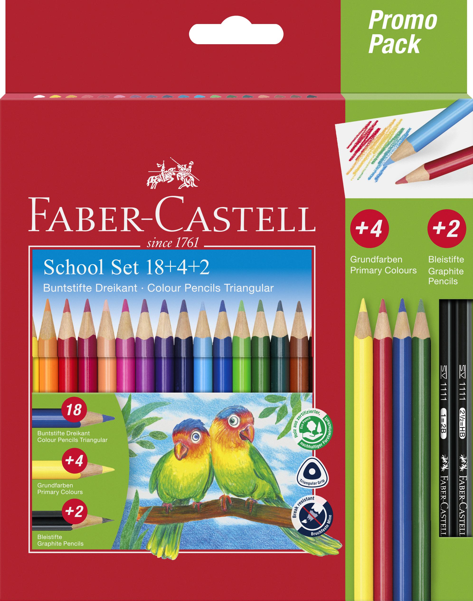 Faber-Castell - Triangular pencils Promo Pack 18+4+2 (201597)