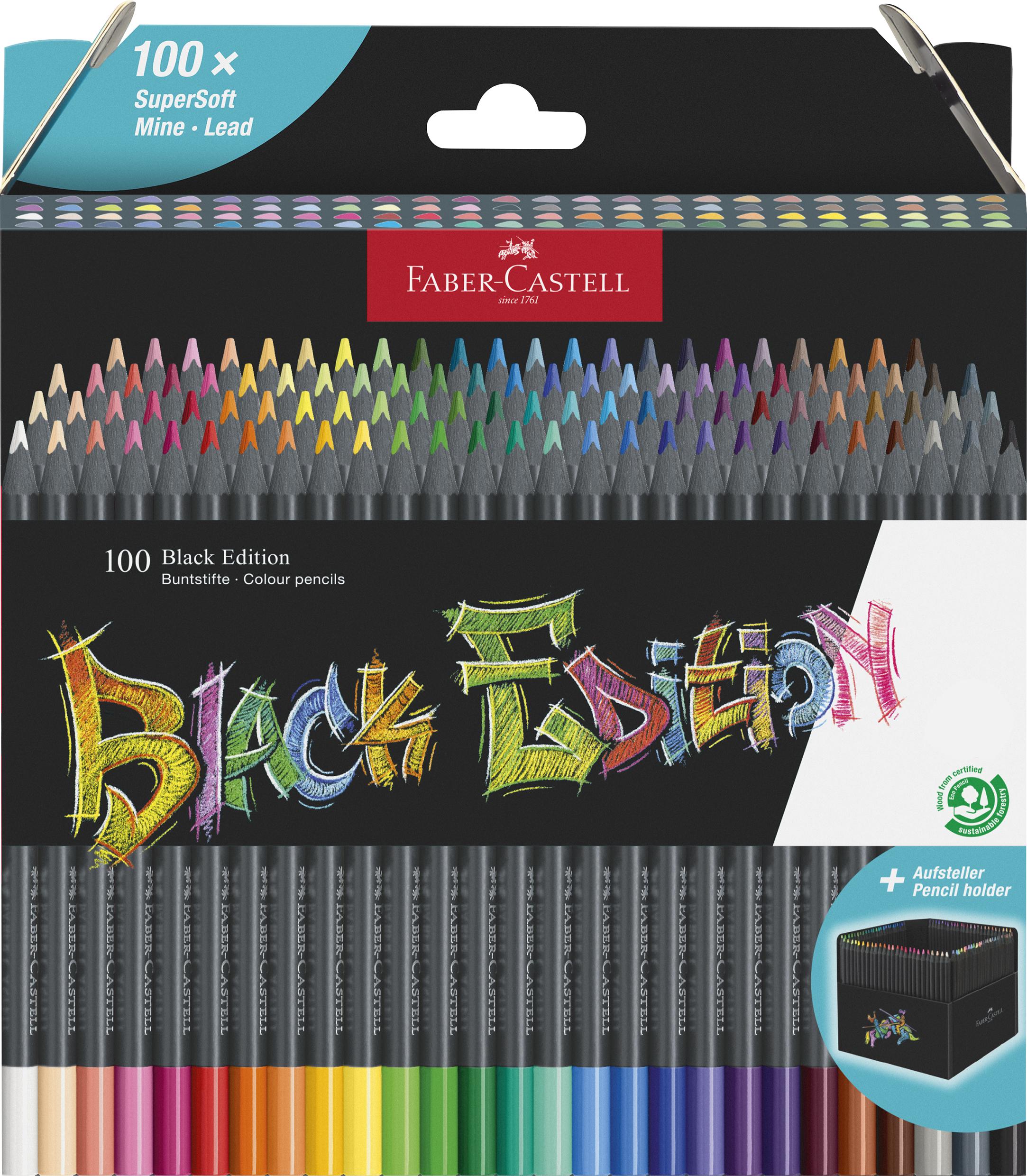 Faber-Castell - Colour pencils Black Edition (100 pcs) (116411) - Leker
