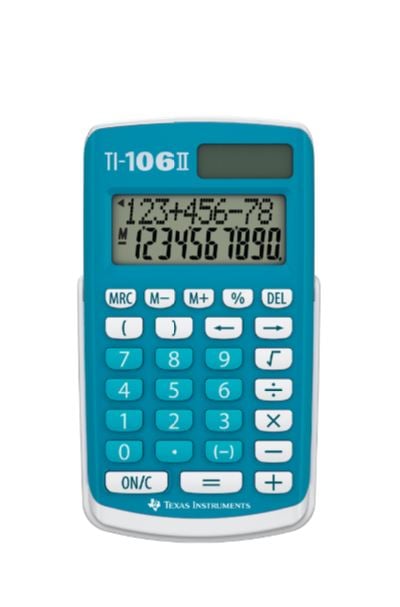 Texas Instruments - TI-106 II Basic Calculator - Kontor og skoleutstyr
