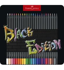 Faber-Castell - Colour Pencils Black Edition tin (24 pcs) (116425)
