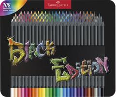 Faber-Castell - Colour Pencils Black Edition tin (100 pcs) (116490)