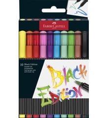 Faber-Castell - Brush pen Black Edition set (10 pcs) (116451)