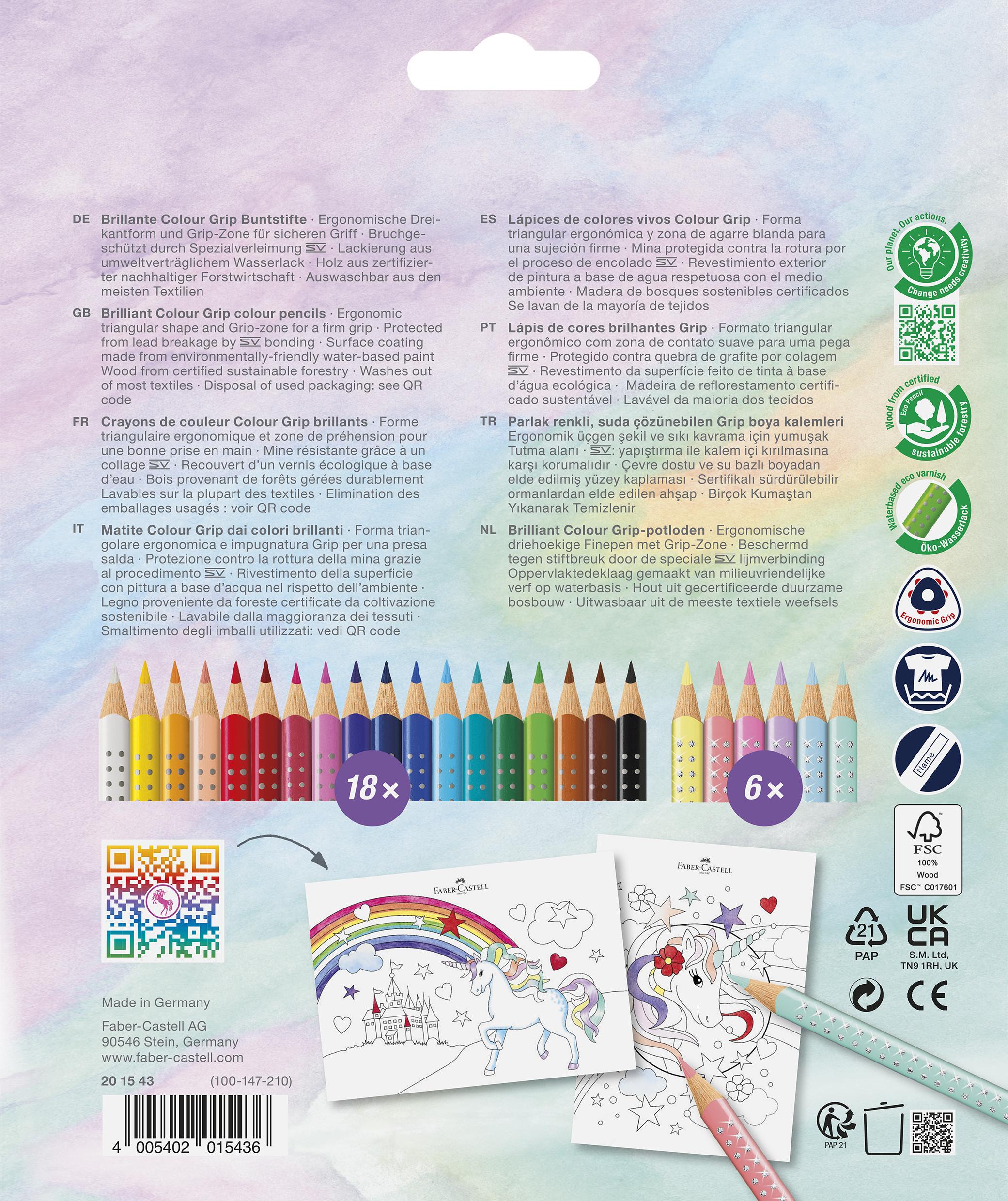 Faber-Castell - CP Colour Grip Enhjørning 18+6 thumbnail-2