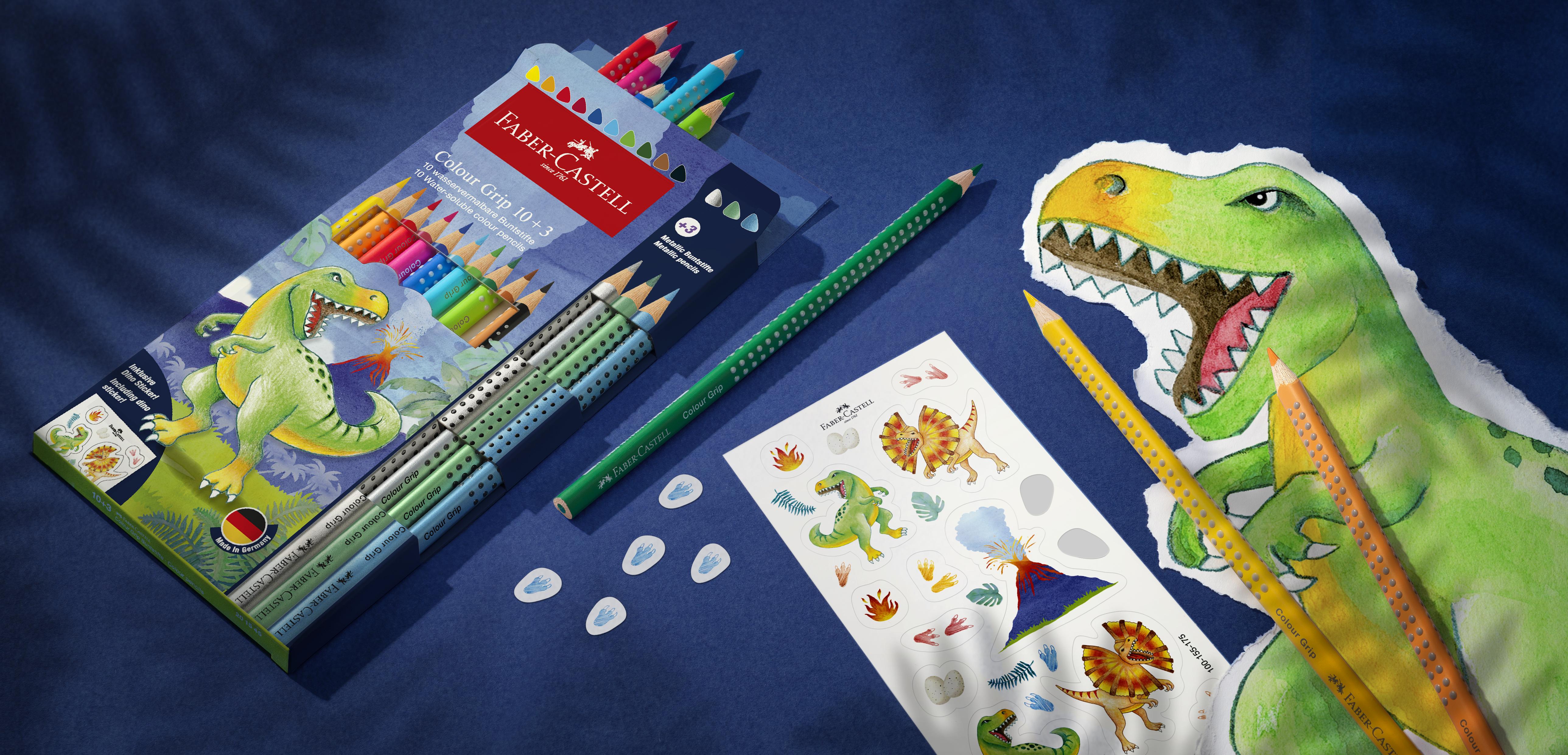 Faber-Castell - CP Colour Grip dinosaurus 10+3 (201545) thumbnail-3