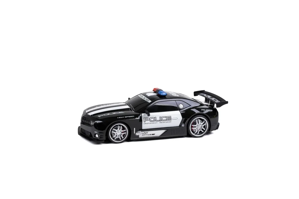 TEC-TOY - Police Chase Fjernstyret bil 1:12, 2,4GHz 7,4V Li-Ion - Sort