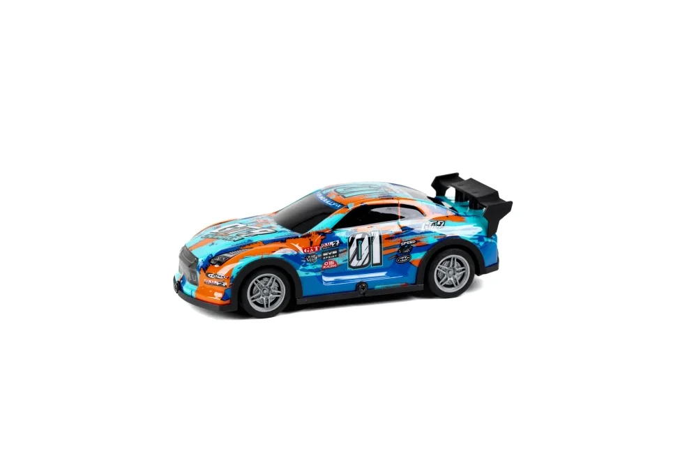 TEC-TOY - Champion GT9 w/light R/C 1:22, 27MHz - Blue/Orange (471251)