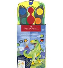 Faber-Castell - Paint box Connector 12 colours dinosaur (125013)
