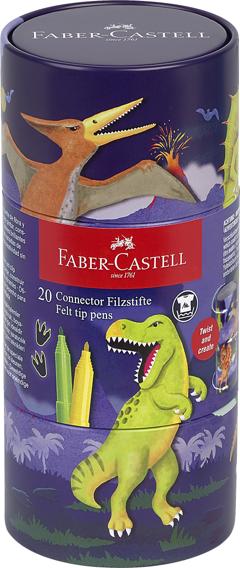 Faber-Castell - Felt-tip pen Connector dinosaur (155546)