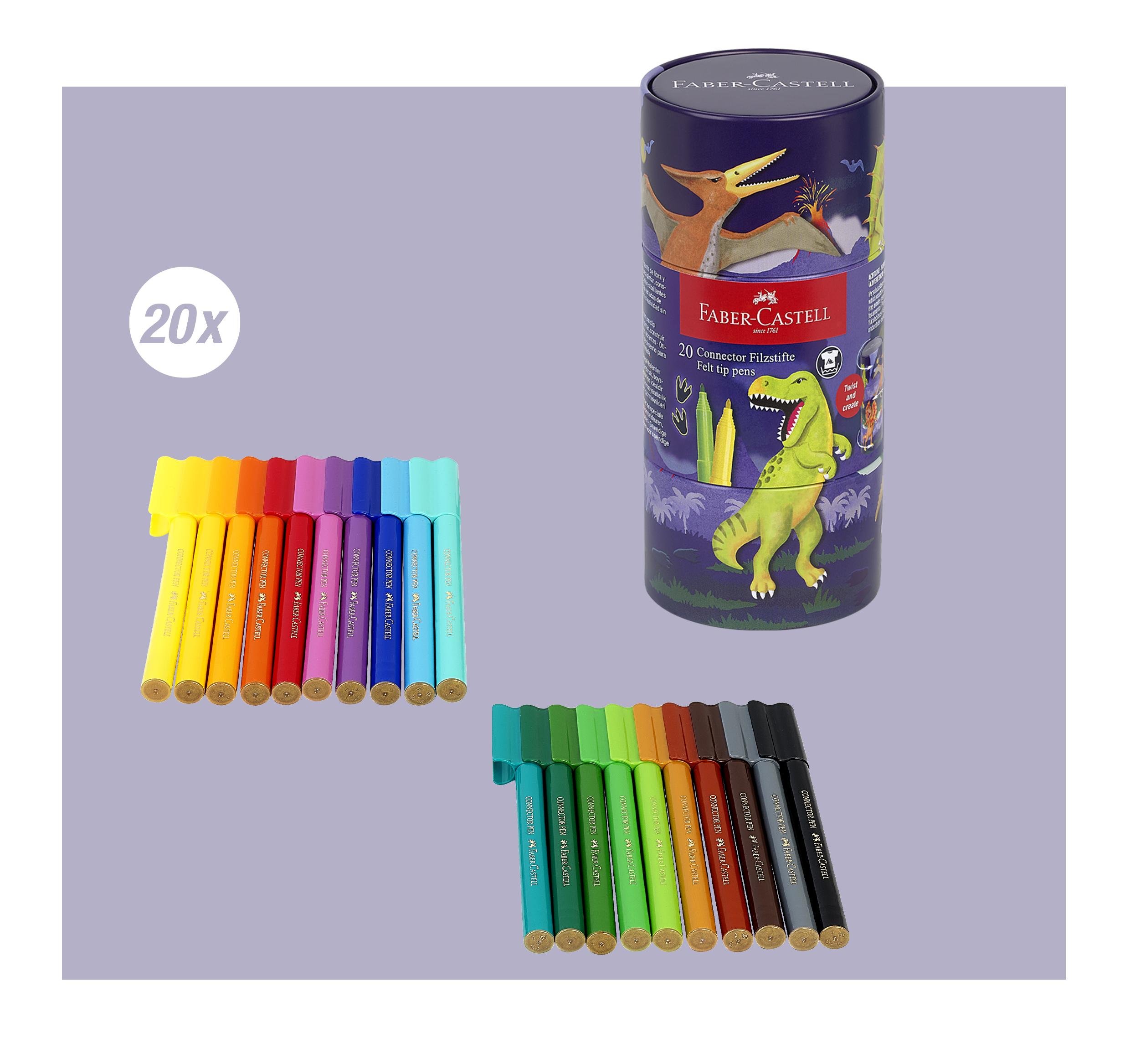 Faber-Castell - Felt-tip pen Connector dinosaur (155546) thumbnail-3