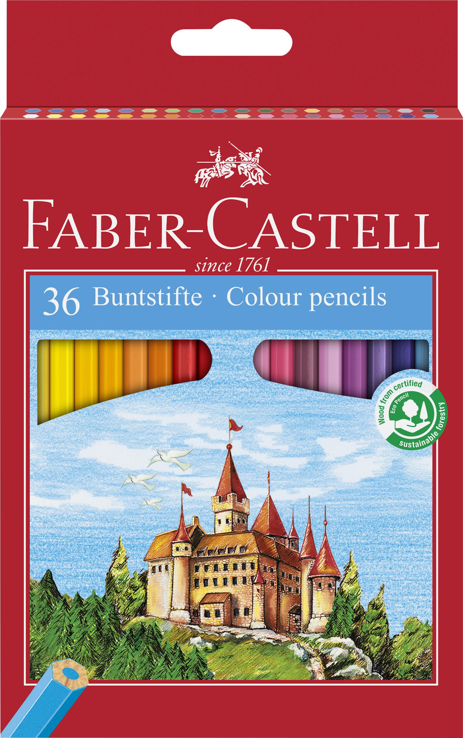 Faber-Castell - Colour pencil Castle (36 pcs) (120136)