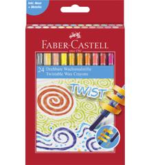 Faber-Castell - Twistable Wax Crayons cardboard (24 pcs) (120004)