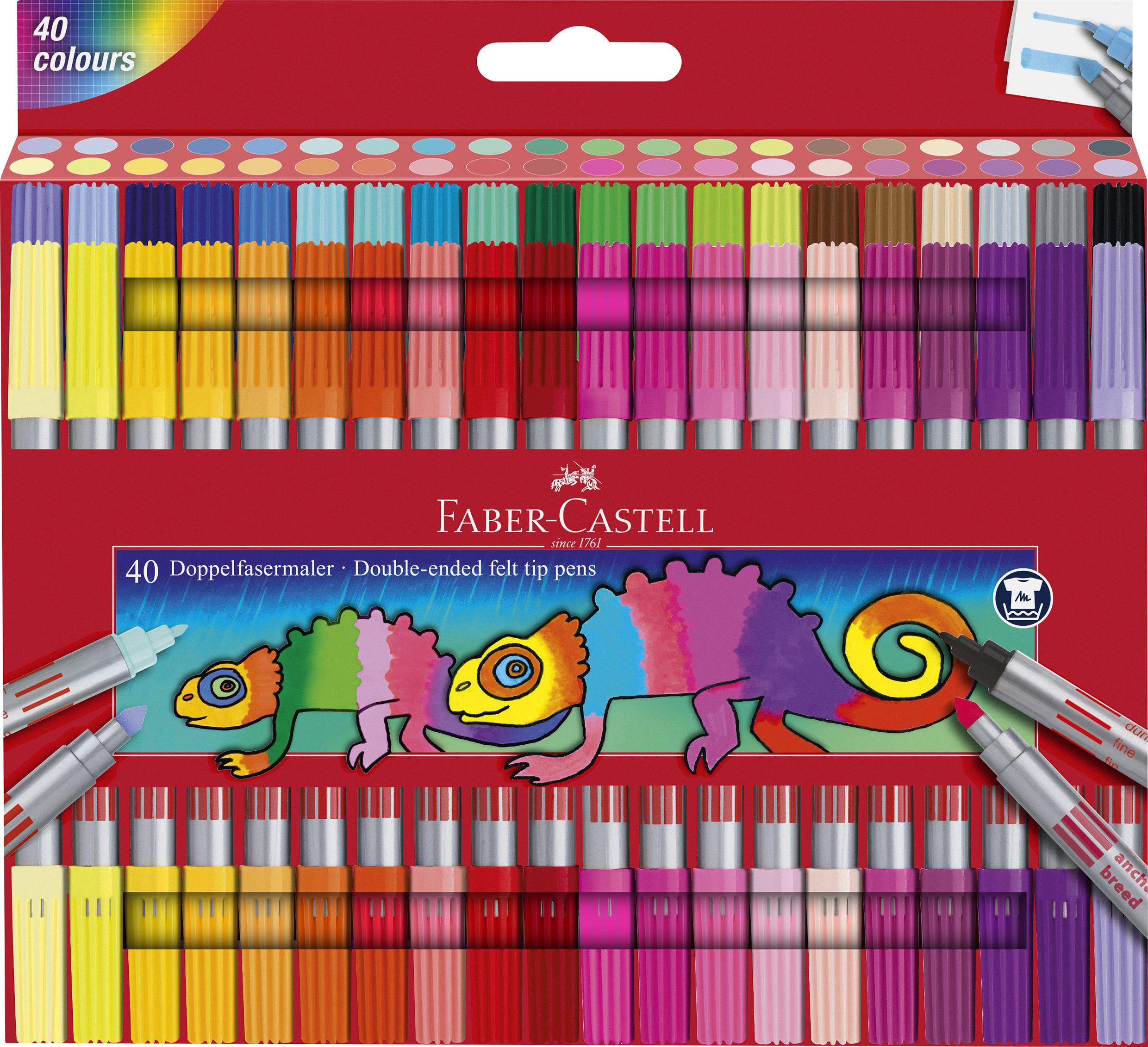Faber-Castell - Double fibre-tip pen set (40 pcs) (151140)