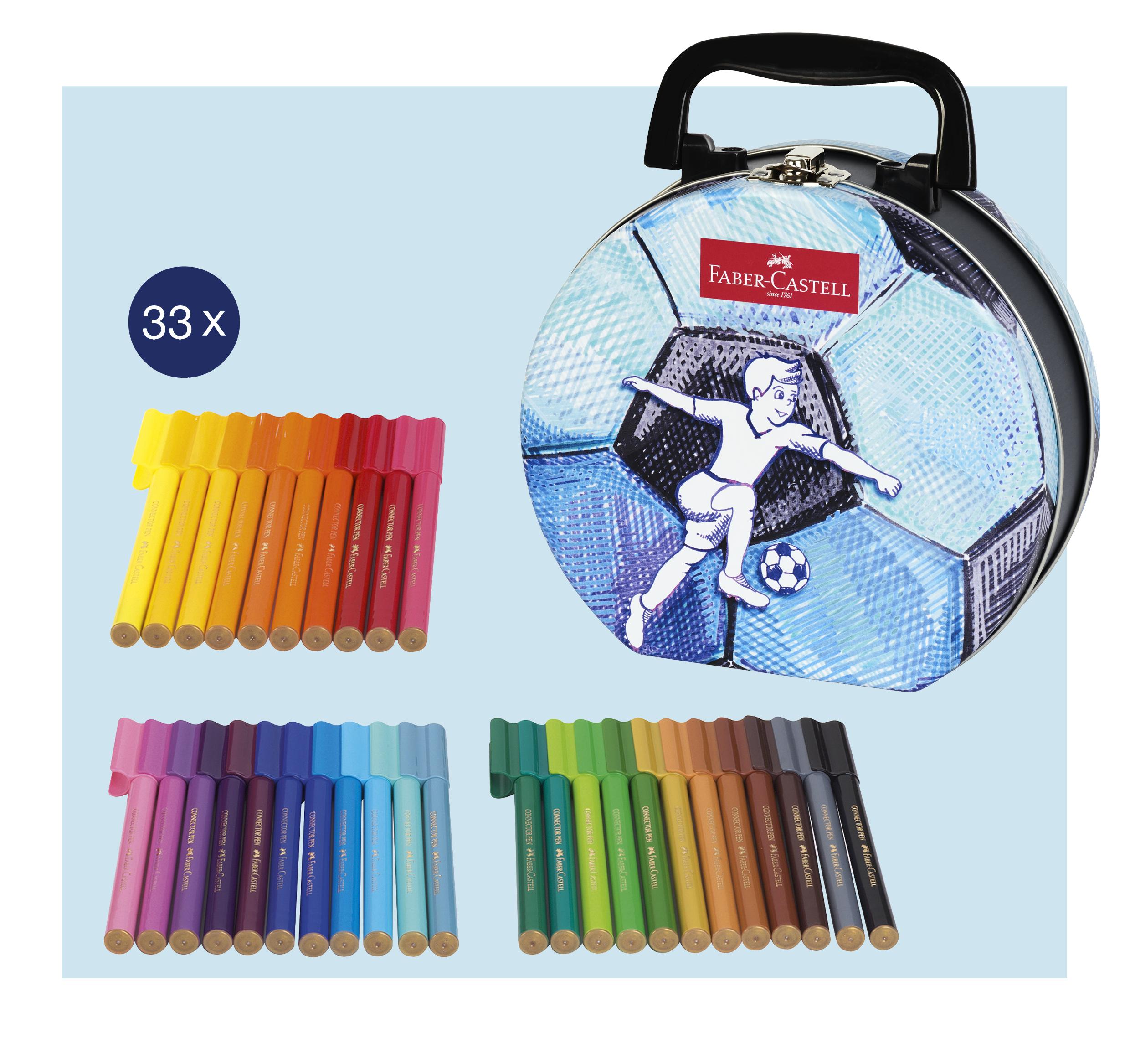 Faber-Castell - Felt tip pen Connector suitcase soccer (155538) thumbnail-4