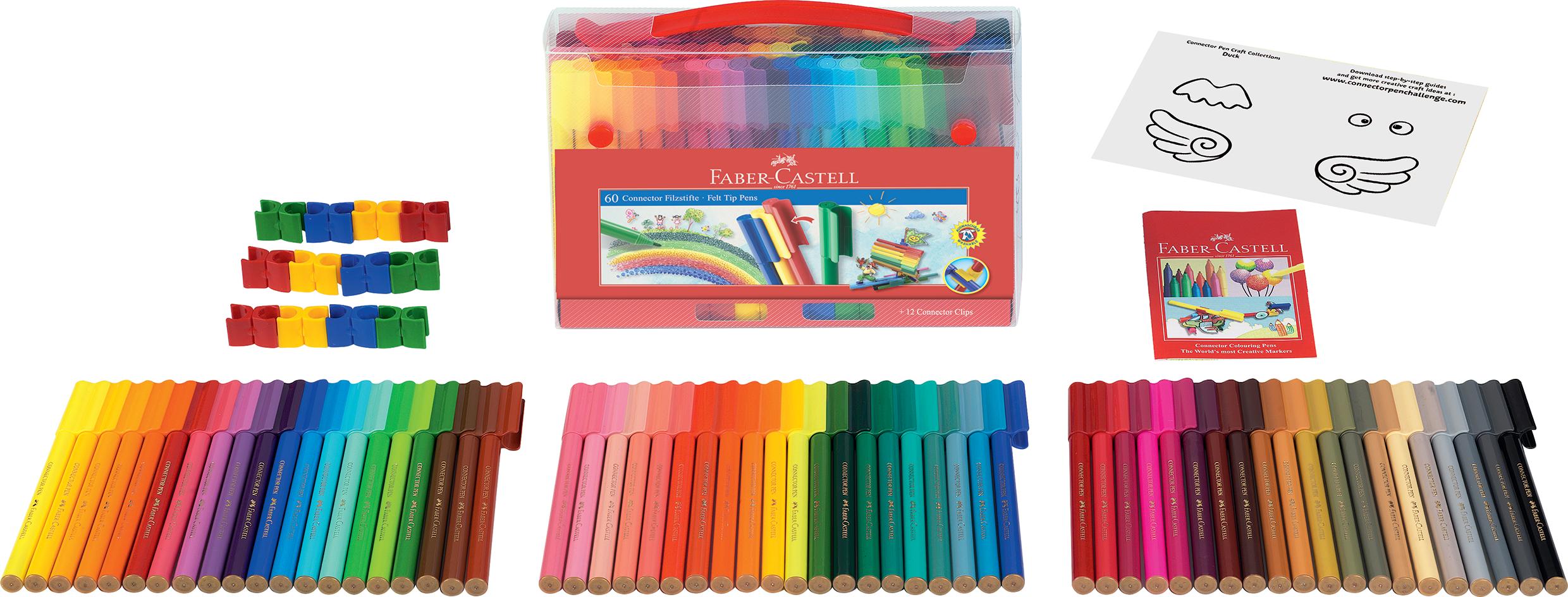 Faber-Castell - Gift set Connector felt-tip pen (60 pcs) (155560) thumbnail-2