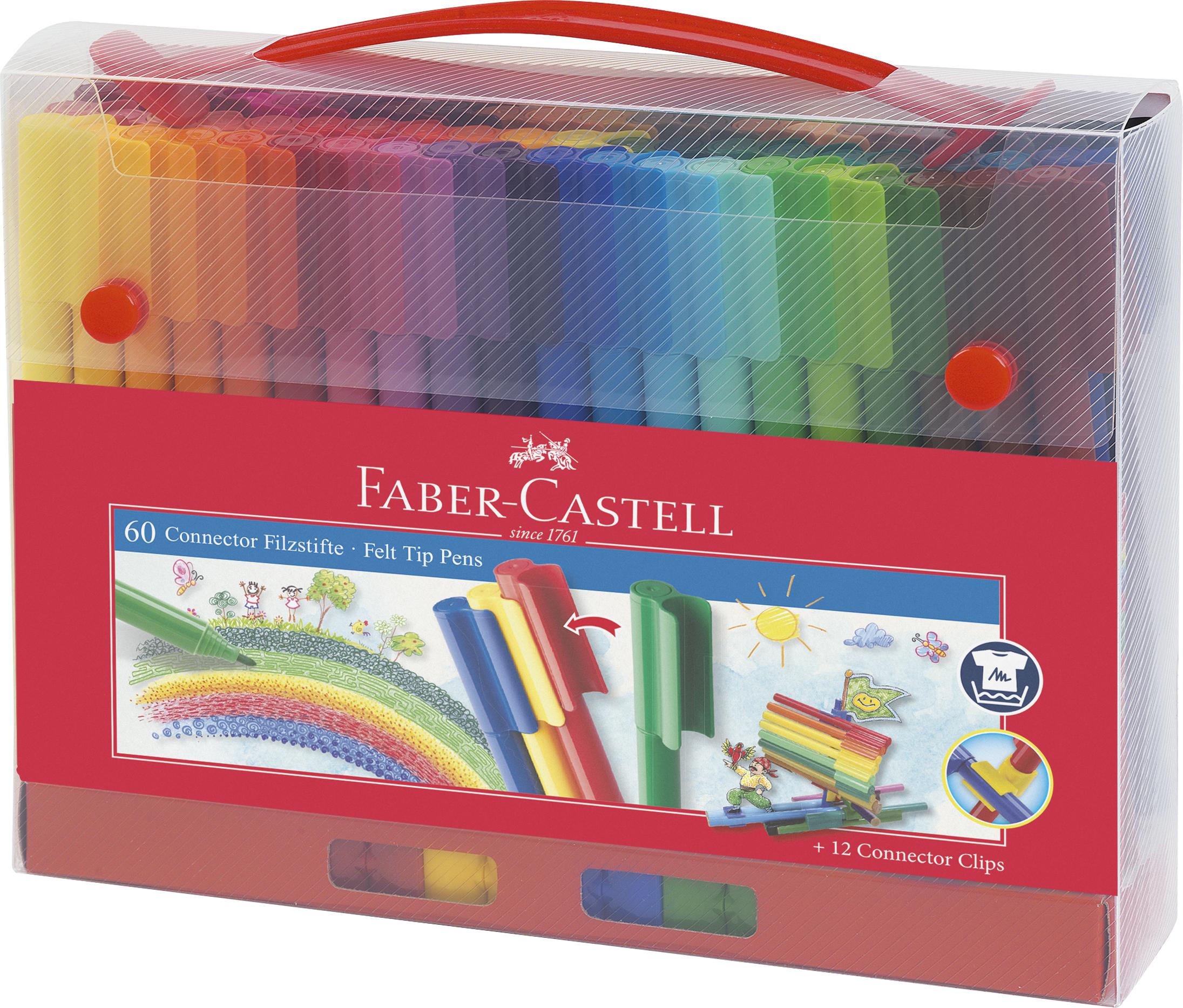 Faber-Castell - Gift set Connector felt-tip pen (60 pcs) (155560) thumbnail-1