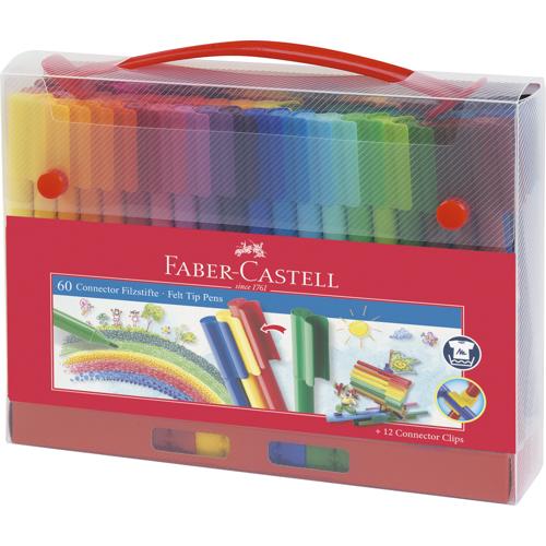 Faber-Castell – Presentset Connector tuschpennor – 60 st.