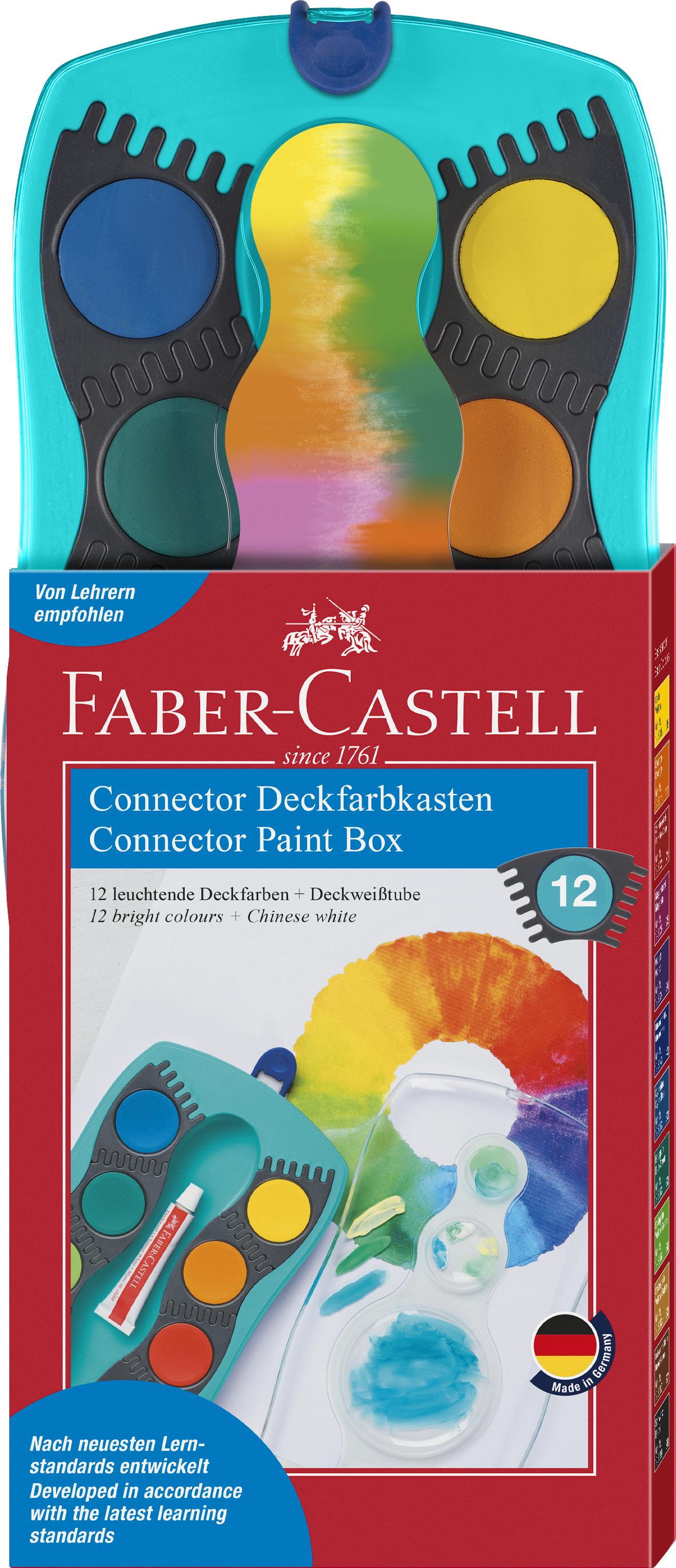 Faber-Castell - Connector paint box colours turquoise (12 pcs) (125003) thumbnail-2