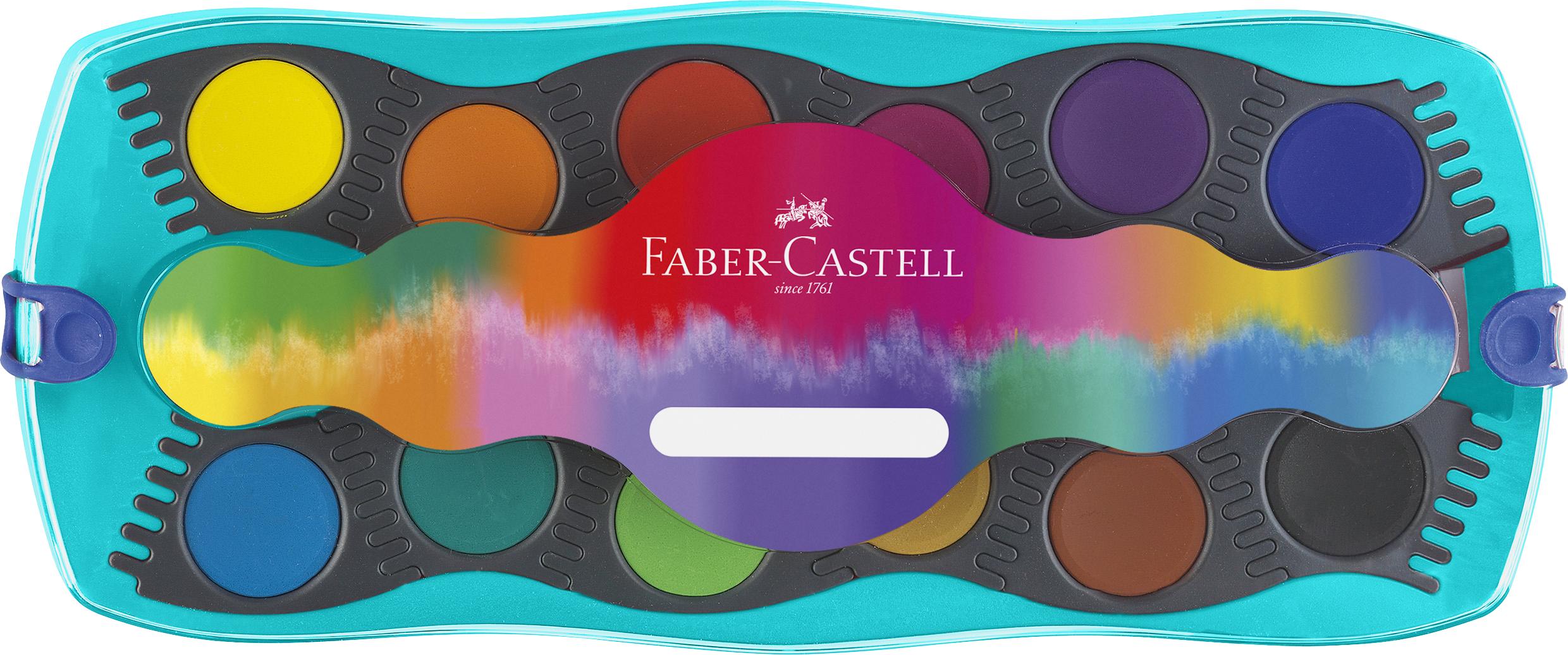 Faber-Castell - Connector paint box colours turquoise (12 pcs) (125003) thumbnail-1