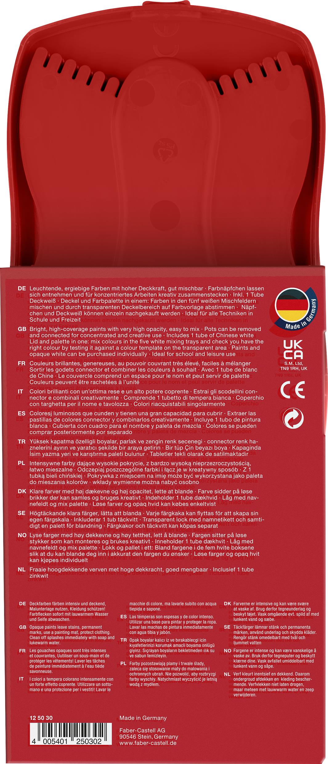 Faber-Castell - Connector paint box colours red (12 pcs) (125030) thumbnail-2