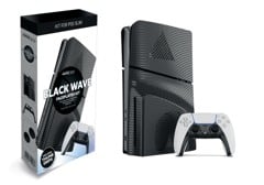 Maxx Tech PS5 Slim Faceplates + Controller Faceplates - Black Wave