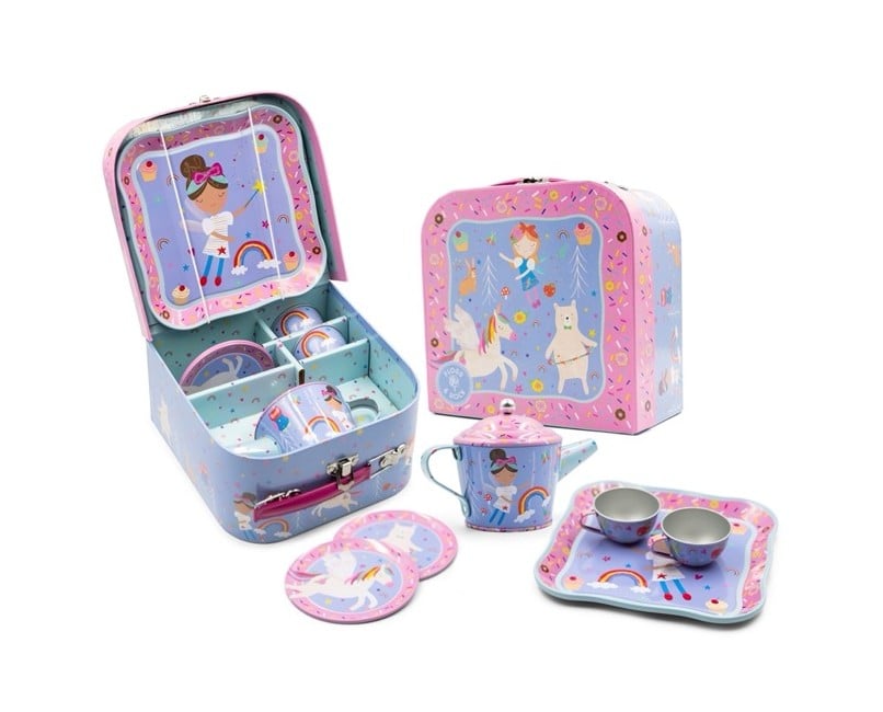 FLOSS & ROCK - Rainbow Fairy 7pc Tin Tea Set - (45P6498)