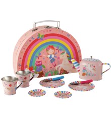 FLOSS & ROCK - Rainbow Fairy Tin Tea Set is Semi Circle Foiled Case - (40P3571)