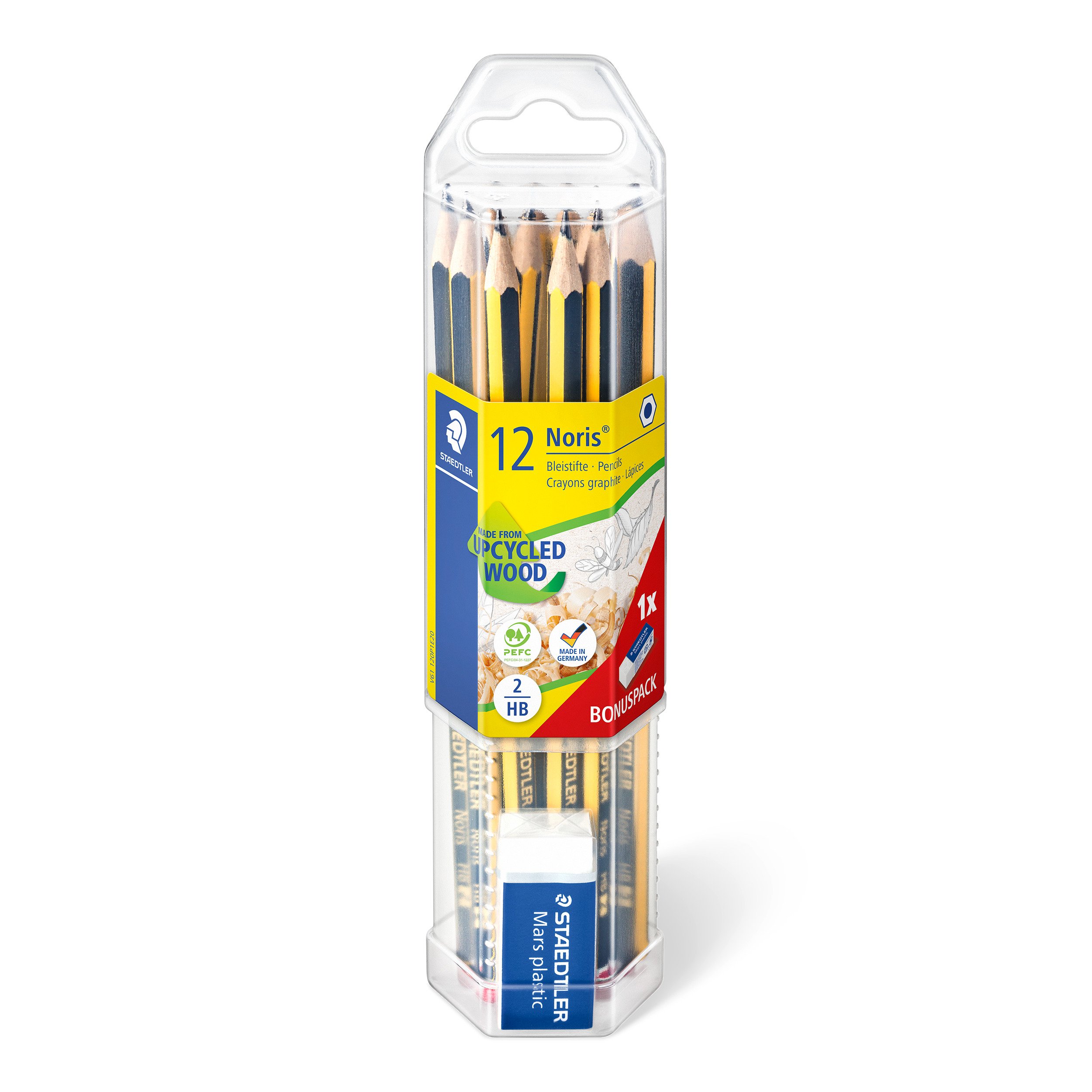 Staedtler - Noris classic pencils, incl. eraser, 12 pcs. (61 120P1) - Leker