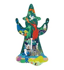 FLOSS & ROCK - Spellbound 80pc "Wizard" Shaped Jigsaw with Shaped Box  - (42P6342)