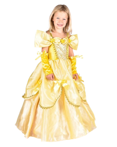 Den Goda Fen - Princess dress - Yellow (98-104 cm) (F60621)