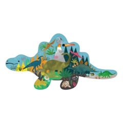 FLOSS & ROCK - Dino 20pc "Dinosaur" Shaped Jigsaw with Shaped Box - (45P6467)