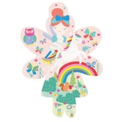 FLOSS & ROCK - Rainbow Fairy 20pc "Fairy" Shaped Jigsaw with Shaped Box  - (42P6331)