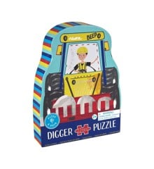 FLOSS & ROCK - Digger 12pc Shaped Jigsaw with Shaped Box  - (44P6422)