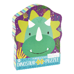 FLOSS & ROCK - Dino 12pc Shaped Jigsaw with Shaped Box - (41P3663)