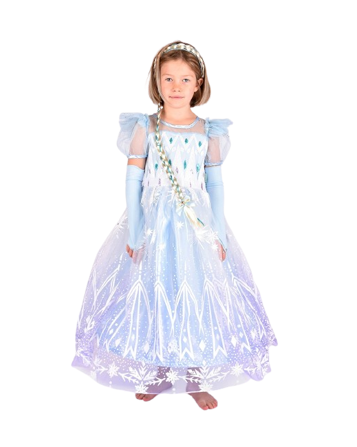 Den Goda Fen - Princess dress - Frozen Blue (98-104 cm) (F65010)