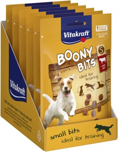 Vitakraft - 6 x Boony Bits Small  hundesnack med okse 55g