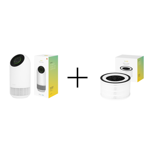 Hombli - Smart Air Purifier, White - Bundle with extra filter