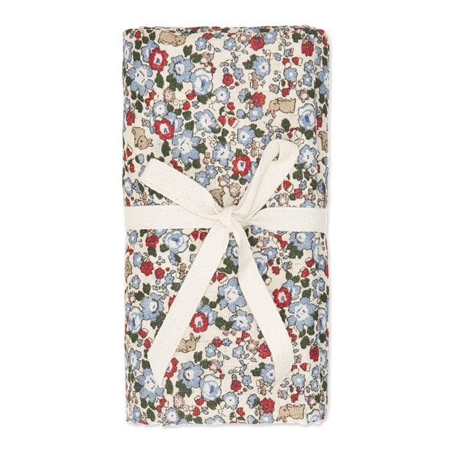 That's Mine - Jana Muslin Swaddle Flora Bunnies Rouge