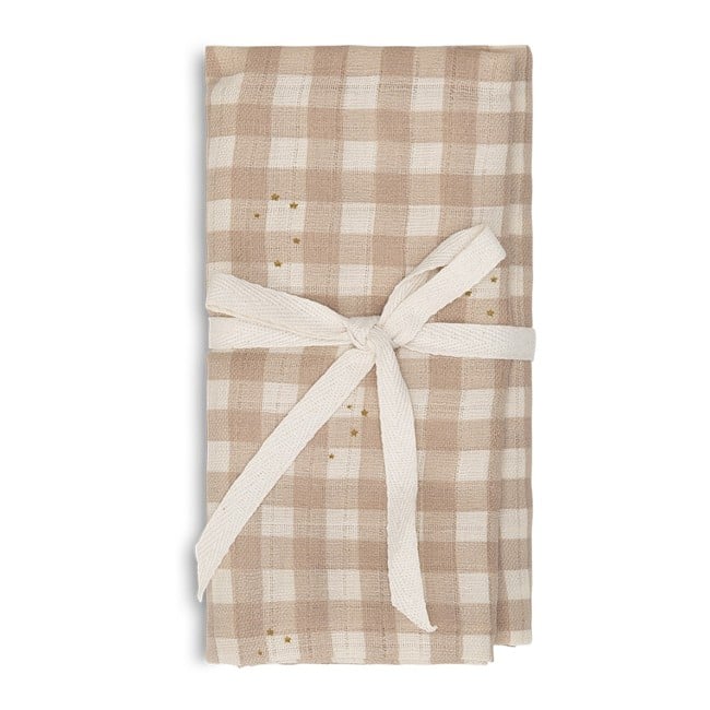 That's Mine - Jana Muslin Swaddle Stardust Check Beige