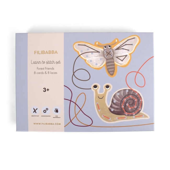 Filibabba - Learn to stitch set - Forest friends - (FI-03327)