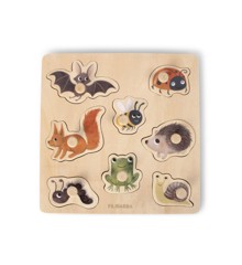 Filibabba - Wooden silhouette puzzle - Forest friends - (FI-03370)