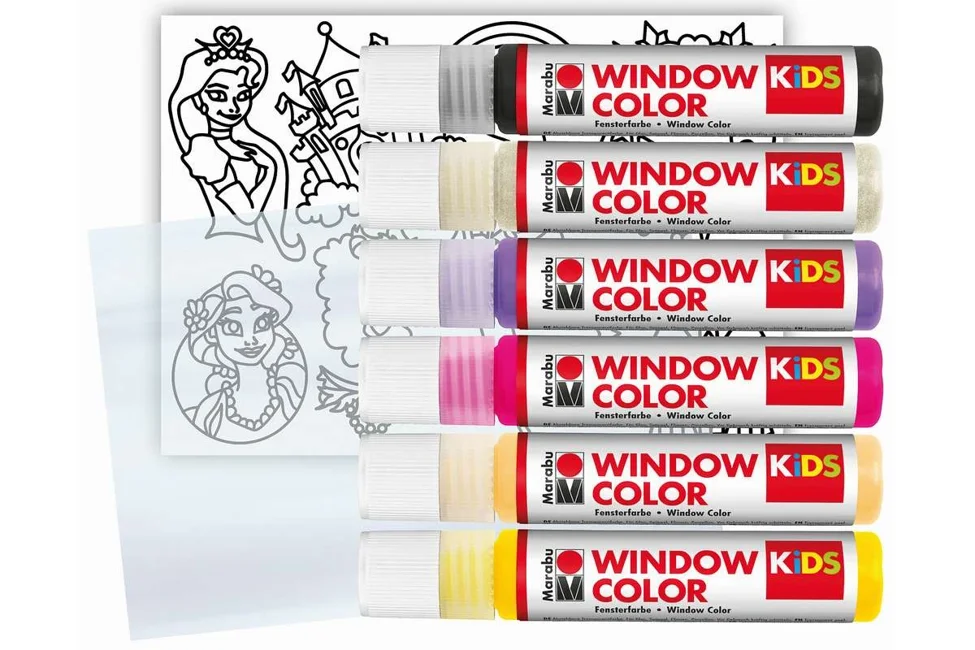 Marabu - Fun & Fancy Window Color 6x25ml - Princess (822509)