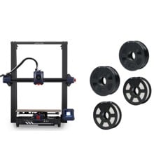 Anycubic - Kobra 2 Plus 3D Printer, 2x ST-PLA 1.75 mm 1 kg Filament Black &  2x ST-PLA 1.75 mm 1 kg Filament White (CCTree) - Bundle