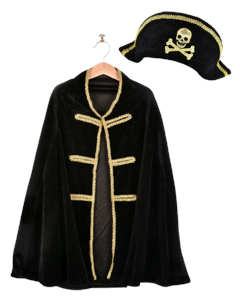 Den Goda Fen - Pirate cape & hat (98-128 cm) (F7585)