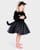 Den Goda Fen - Black Cat dress w. Head Piece (98-104 cm) (F77010) thumbnail-5