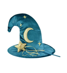 Den Goda Fen - Velvet Wiard hat & wand (F77601)