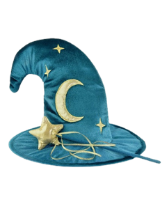 Den Goda Fen - Velvet Wizard hat & wand (F77601)