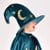 Den Goda Fen - Velvet Wizard hat & wand (F77601) thumbnail-3